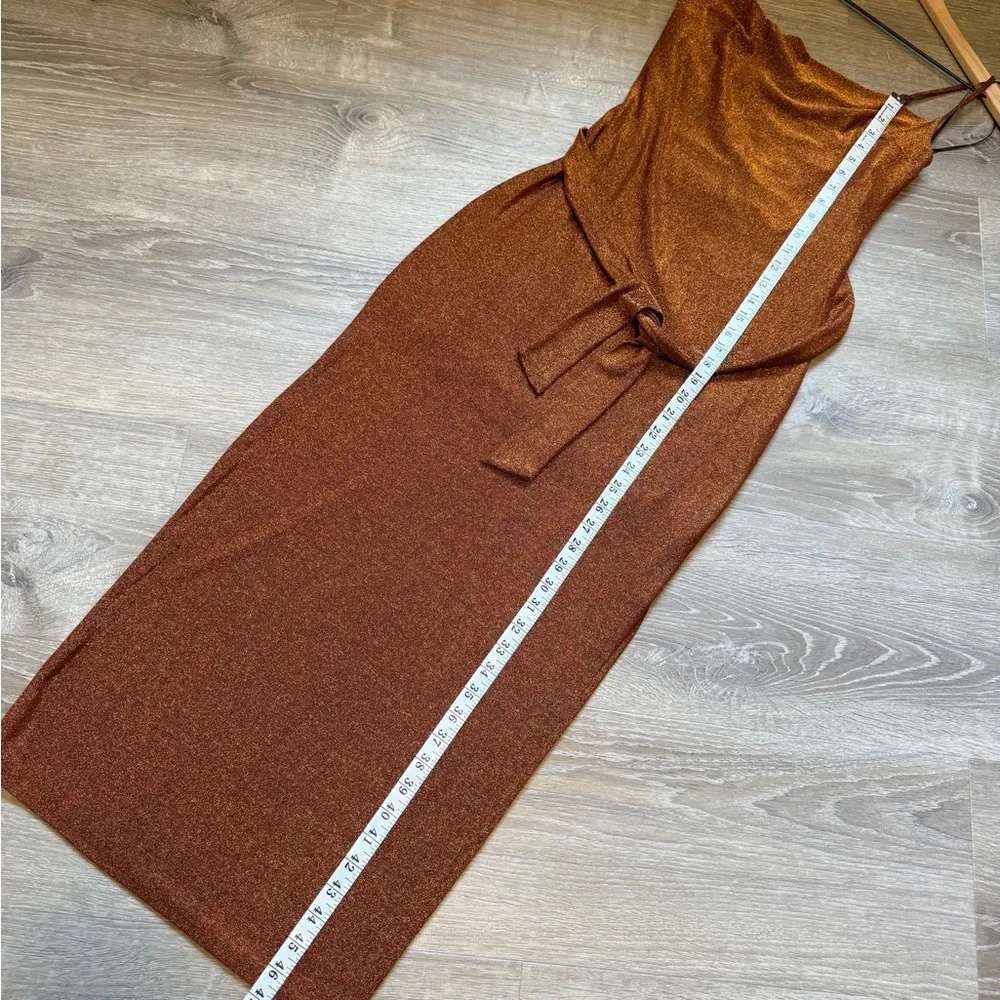 Express Elegant Brown Sleeveless Dress- XXS